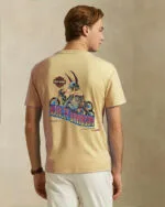 Harley DavidSon - Front & Back Printed Design T-Shirt - Yellow