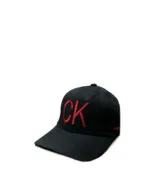 CK Embroidered Classic Cap – Black & Red Edition